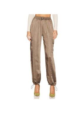 Superdown Satin Rita Cargo Pants